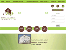 Tablet Screenshot of musicinstitutent.com